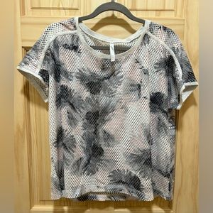 Fabletics Floral Mesh Work Out Top | Like New!